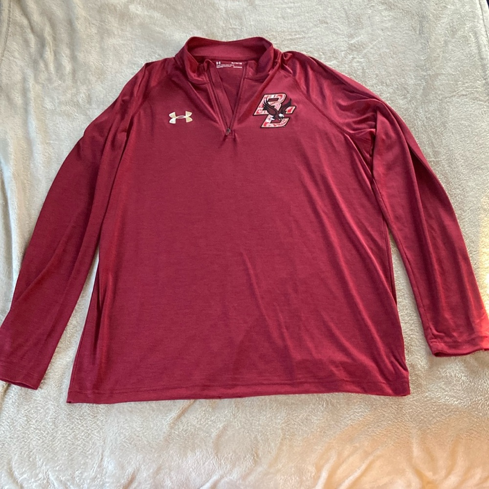 Custom Boston College Red Bandana XL Quarter Zip by Under Armour
